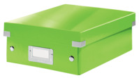 Organisationsbox Click & Store WOW, Klein, Graukarton, grün