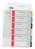 Plastikregister Cosy 1-6, bedruckbar, A4, PP, 6 Blatt, farbig