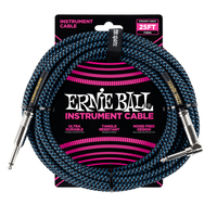 Ernie Ball P06060 Audio-Kabel 7,62 m 6.35mm Schwarz, Blau