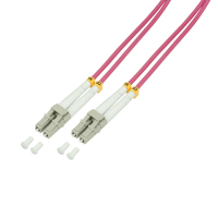 LogiLink 2m, LC - LC Glasvezel kabel OM4 Violet