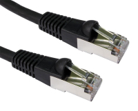 Cables Direct Cat6a, 20m networking cable Black S/FTP (S-STP)