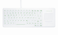 Active Key AK-C4400 teclado USB + PS/2 Alemán Blanco