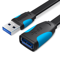 Vention Cable Alargador USB 3.0 VAS-A13-B200/ USB Macho - USB Hembra/ 2m/ Negro y Azul