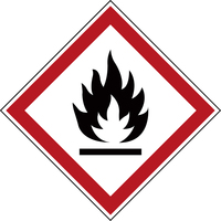 Brady GHS Symbol - Flammable 4 pcs