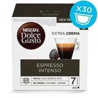 Nescafé Dolce Gusto Espresso Intenso Kávékapszula Közepes pörkölés 30 dB