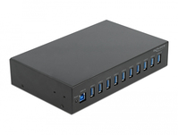 DeLOCK 64112 Schnittstellen-Hub USB 3.2 Gen 1 (3.1 Gen 1) Type-B 5000 Mbit/s Schwarz