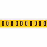 Brady 1530-O self-adhesive label Rectangle Permanent Black, Yellow 10 pc(s)