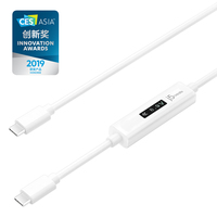 j5create JUCP14-N USB-C™ 2.0 zu USB-C™ Kabel mit OLED Dynamic Power Meter