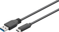 Microconnect USB3.1CA05 cable USB 0,5 m USB 3.2 Gen 1 (3.1 Gen 1) USB C USB A Negro