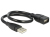 DeLOCK 35cm USB 2.0 USB-kabel 0,35 m USB A Zwart