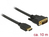 DeLOCK 85657 Videokabel-Adapter 10 m HDMI Typ A (Standard) DVI Schwarz