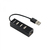 SBOX H-204 hálózati csatlakozó USB 2.0 480 Mbit/s Fekete