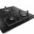 Hisense GG633B plaque Noir Comptoir 58 cm Gaz 3 zone(s)