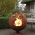 Esschert Design FF294 Kamin Outdoor Tragbare Feuerstelle Brennholz Rostfarbe