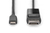Digitus AK-300334-020-S video átalakító kábel 2 M USB C-típus DisplayPort Fekete