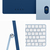 Apple iMac Apple M 59,7 cm (23.5") 4480 x 2520 pixelek 8 GB 256 GB SSD All-in-One számítógép macOS Sonoma Wi-Fi 6E (802.11ax) Kék