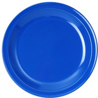 WACA Speiseteller COLORA in blau, aus Melamin. Durchmesser: 23,5 cm. Bunt und