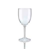 ARAVEN Weinglas aus Polycarbonat mit 330ml Füllvermögen, durchsichtig