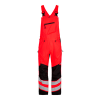 Safety Latzhose - 24 - Rot/Schwarz - Rot/Schwarz | 24: Detailansicht 1