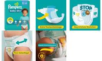 Pampers Couches baby-dry taille 5 Junior, 11-16 kg (6430857)