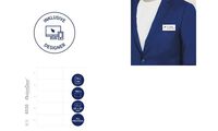 AVERY Insert imprimable pour badge, 190 g/m2, 74x34mm, blanc (72043410)