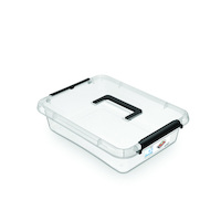 Pojemnik do przechowywania MOXOM SimpleStore Box, 6l, z rączką, z klipsem, transparentny