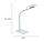 LED Schreibtischlampen 2er Set Weiß flexibel mit Lupe, 3fach Dimmer