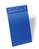 Durable Wire Hanger Ticket Holder Document Pocket Portrait - 50 Pack - A4 Blue