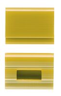 ELBA vertic Farbreiter, zum Aufstecken auf ELBA vertic-Hängeregistraturen, zur Kennzeichnung von Terminen, Prioritäten, etc., aus PVC, Beutel mit 25 Stück, gelb
