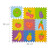 9tlg. Puzzlematte "Früchte" in Bunt - (B)86 x (T)86 cm 10046817_0