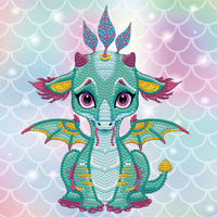 Diamond Painting Kit: Ariel the Baby Dragon