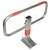 Commander Drop Down Frame Parking Post - Galvanised Finish with Red Reflective Bands - Sub-surface Fix