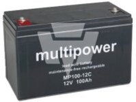 Multipower Blei-Akku MP100-12C MP100-12C Pb 12V / 100Ah Zyklenfest, M6 Innengewi