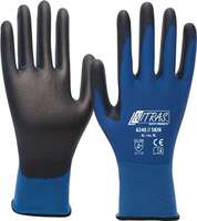 NITRAS 6240-10 Handschuhe Skin Größe 10 blau/schwarz EN 388 PSA-Kategorie II