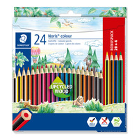 Noris® colour 185 Buntstift Kartonetui mit 24 Buntstiften in sortierten Farben, Promotion