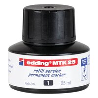 edding MTK 25 Bottled Refill Ink for Permanent Markers 25ml Black