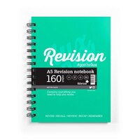 Silvine Revision Notebook Twinwire A5 Green (Pack 6) EX754