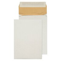 Q-Connect Padded Gusset Envelopes B4 353x250x50mm Peel and Seal Whi(Pack of 100)