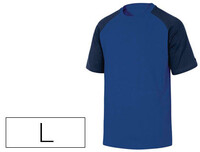 Camiseta de Algodon Deltaplus Color Azul Talla L