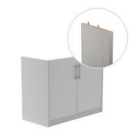 Kit Store 78 x 90 x 45 Estructura Aluminio/Puertas Gris Sin Tapa