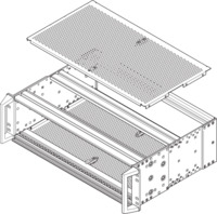 EuropacPRO Deckblech zur Verschraubung mit robuster Seitenwand, 84 TE, 235 mm