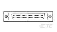 D-Sub Steckverbinder, 50-polig, Standard, gerade, Einlötstift, 5174339-4
