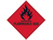 Flammable Gas - Self Adhesive Vinyl Sign 100 x 100mm