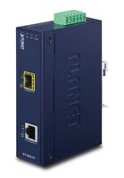 IP30 Slim type Industrial Fast Ethernet Media Converter SFP (-40 to 75 degree C) Network Media Converters