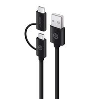 1M Usb 2.0 Usb-A To Usb-C&amp;, Micro Usb-B Combo Cable For ,