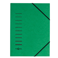 Cartella 3 Lembi con Elastico Pagna - 24001-03 (Verde)