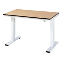 Work table, electric height adjustment