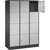 INTRO acél zárható rekeszes szekrény, rekeszmagasság 435 mm