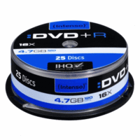 DVD-Rohlinge DVD+R 4,7GB/16x auf Spindel VE=25 Stück