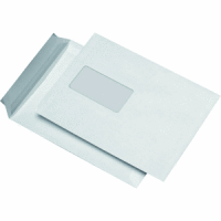Versandtaschen C5 90g/qm Fenster haftklebend weiß VE=500 Stück